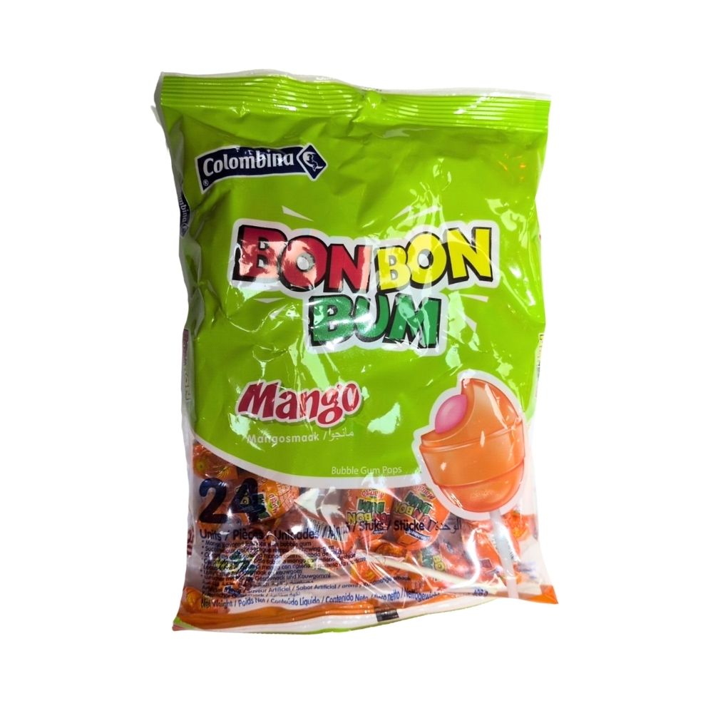 Chupetas Bon Bon Bum Mango Bolsa 24und Colombina