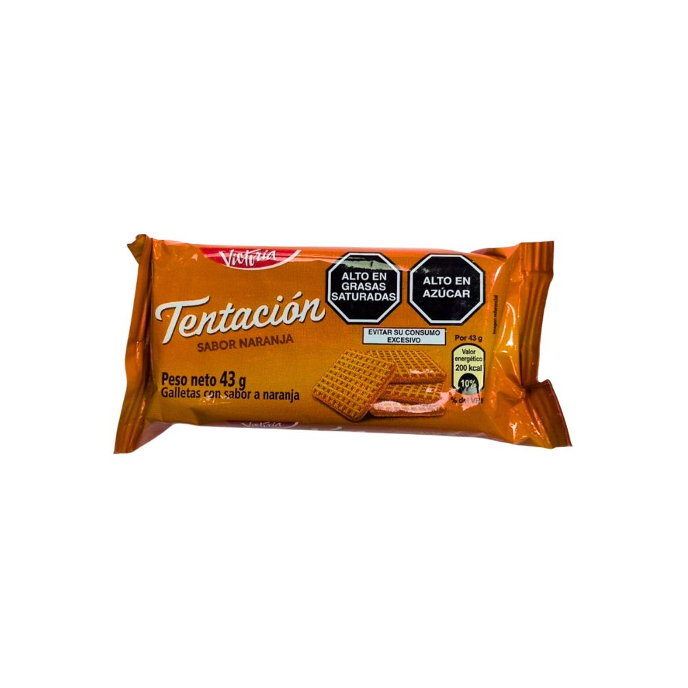 Galleta Tentacion Naranja 43 gr por unidad