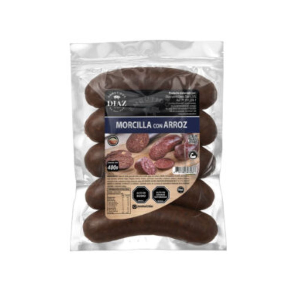 Morcilla con Arroz 4 unidades Embutidos Diaz