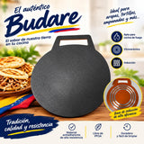 Budare venezolano 30cm compatible con gas, vitrocerámica e inducción, ideal para arepas