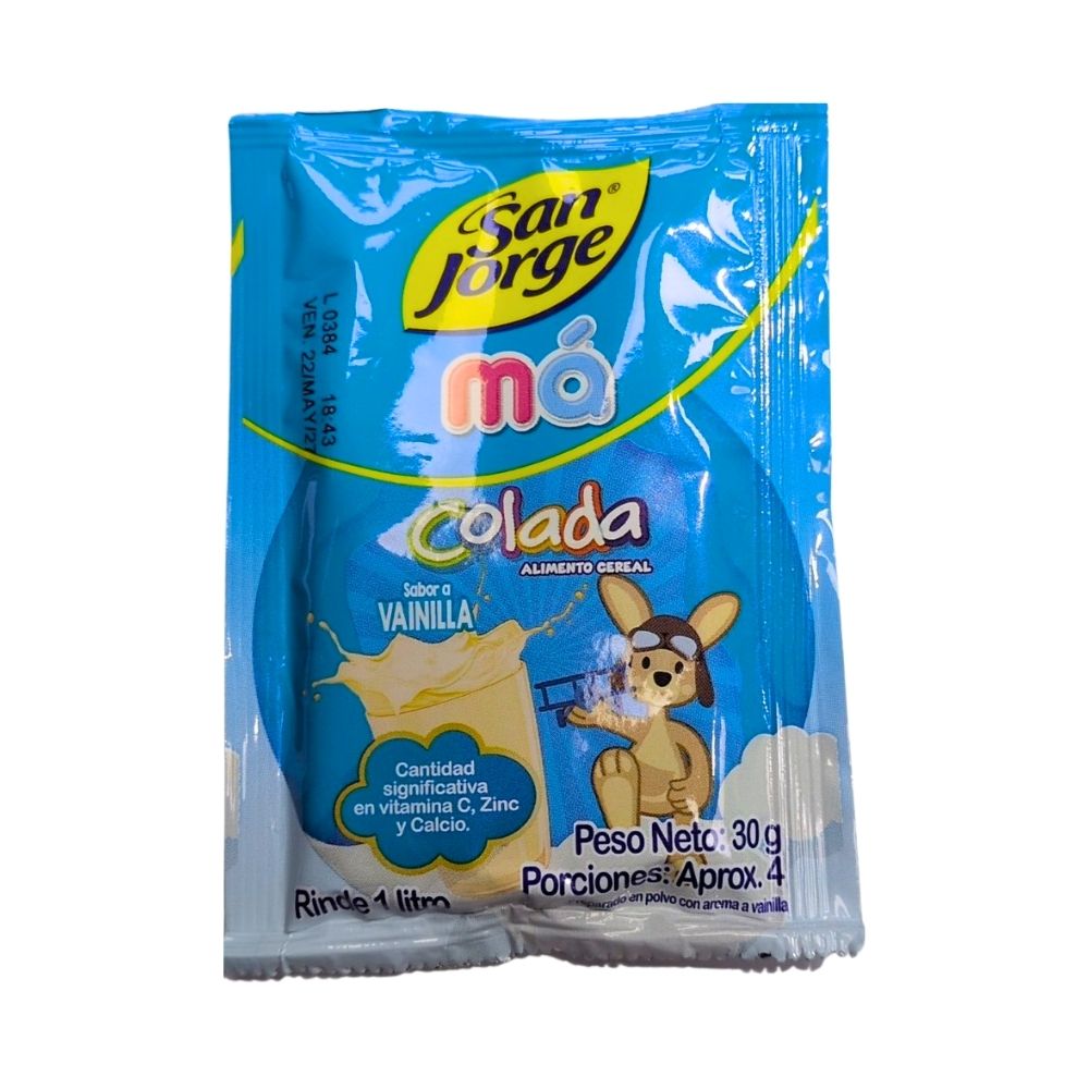 Colada Vainilla Sobre 30 gr San Jorge
