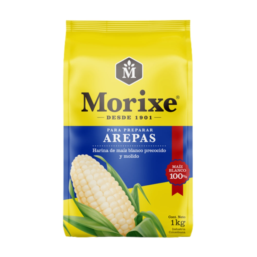 Harina de Maiz Blanco Precocido Morixe 1 kilo