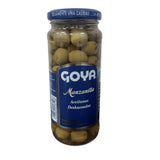 Aceituna Sin Hueso Perdigon Frasco Goya 332 Grs