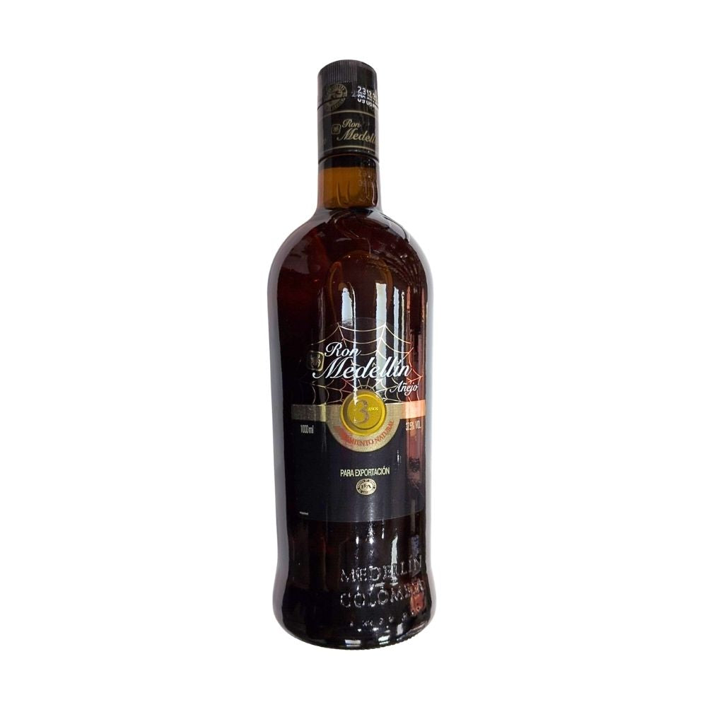 Ron Medellin 3 Años 1 Ltr 37,5 grados