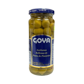 aceitunas rellenas de pasta de pimiento goya