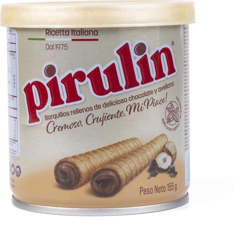 Pirulin Lata 155gr Barquillo de chocolate
