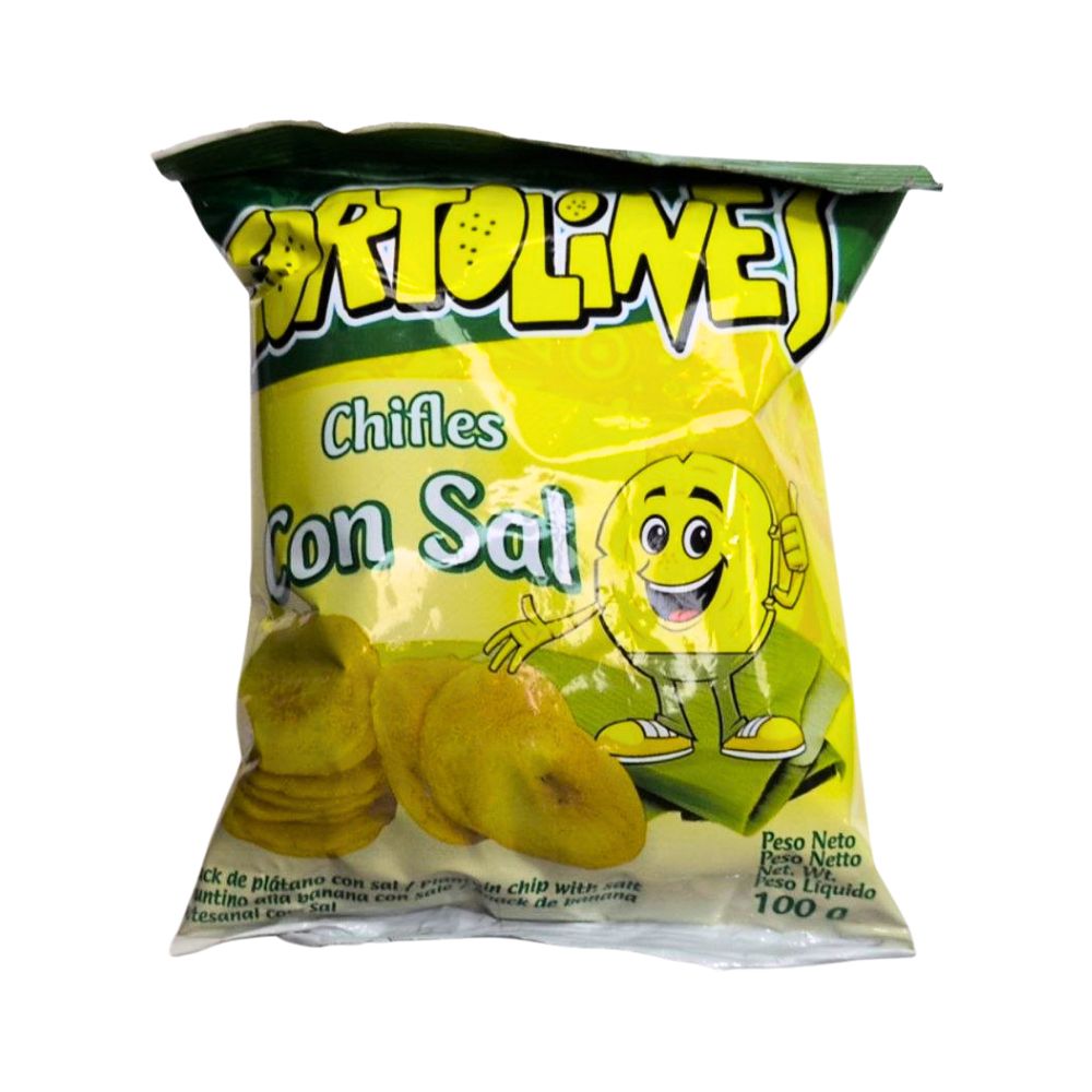 Platanitos Chifles con Sal grande 100gr Tortolines