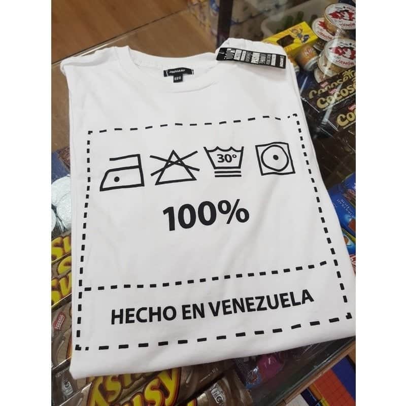 CamisetaChicoHechoEnVenezuela100BlancaEEG CamisetaChicoHechoEnVenezuela100BlancaEEG Mándalo Market