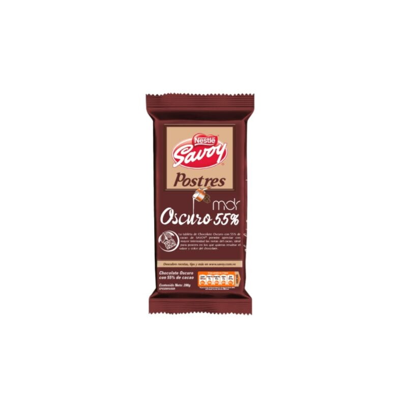 Chocolate Savoy Postres Oscuro 55%