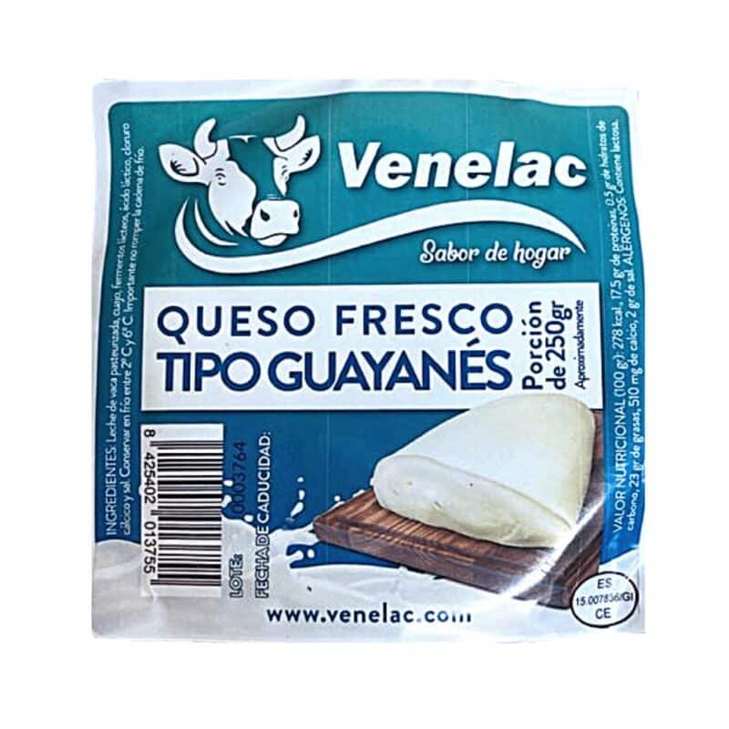 Queso Tipo Guayanés Venelac 250Gr