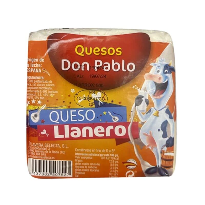 Queso Llanero 500gr Don Pablo