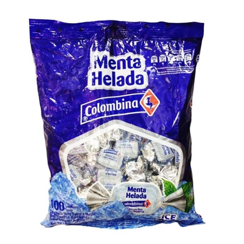 Caramelos Menta Helada 100 Unidades Colombina