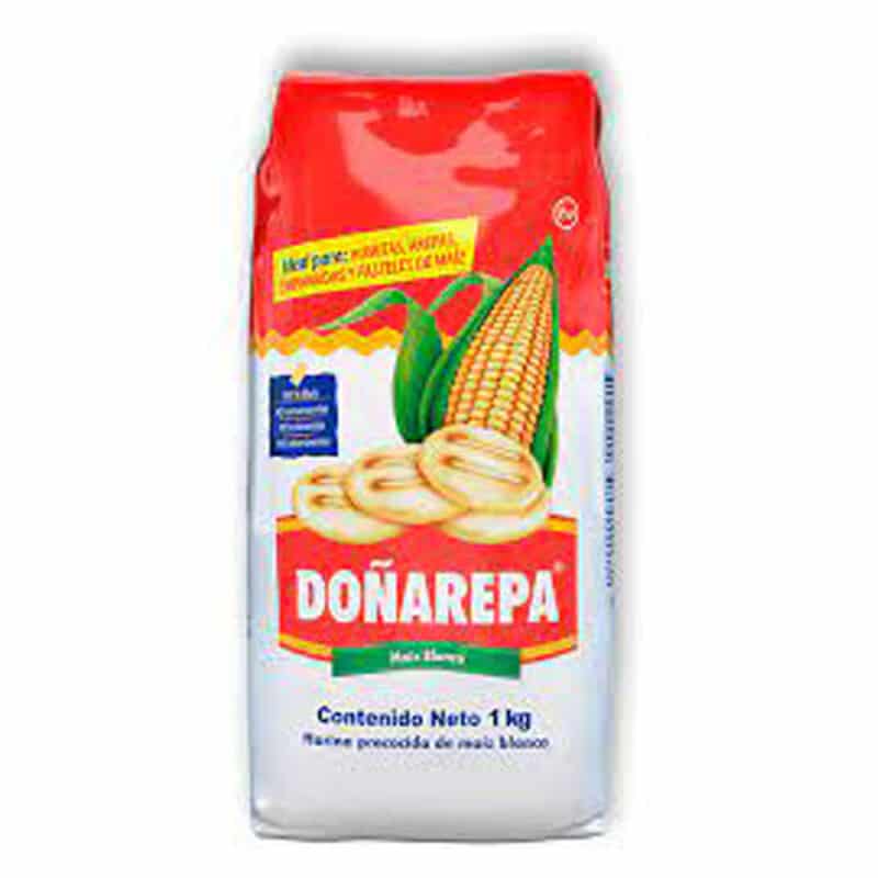 Harina De Maiz Blanco Doñarepa  1 Kilo