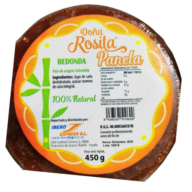 Panela Entera Redonda Doña Rosita 454 Grs