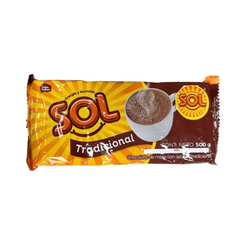 Chocolate Tradicional Sol 500 Grs