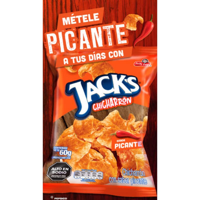 Chicharron Jacks Picante 20 Gr