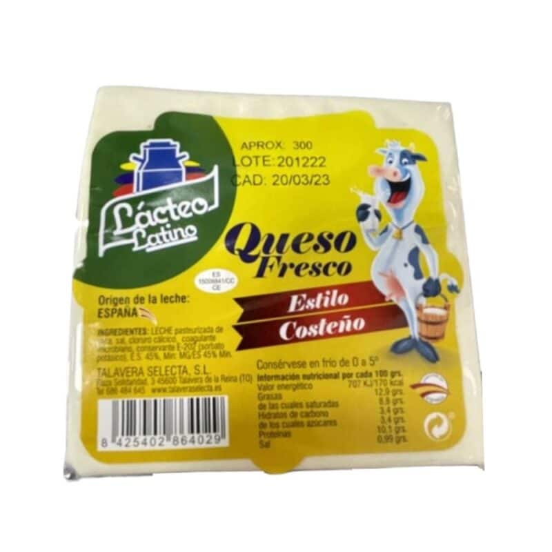 Queso Costeño Latino 300 Grs Talavera Selecta