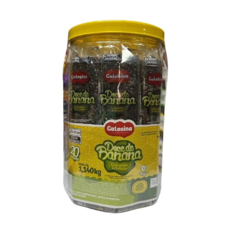 Bocadillos de Banana Gulosina (tarro 20unds / 1,140kg)