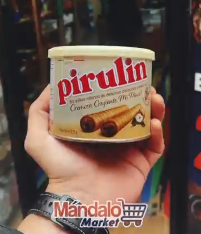 Lata de Pirulin en la mano /vídeo Mándalo
