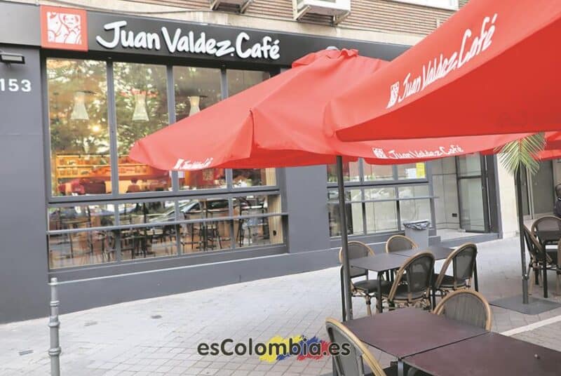 Cafetería Juan Valdez en el aeropuerto de Palma de Mallorca España