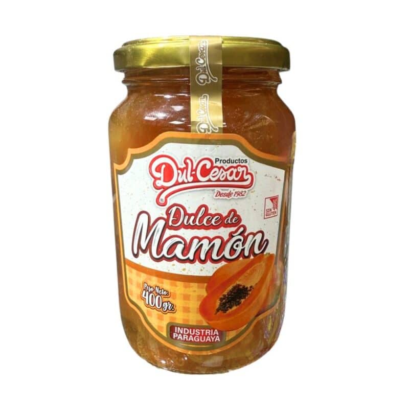 Dulce de Papaya (Lechosa) 400gr Dulce de Mamón Dul-Cesar