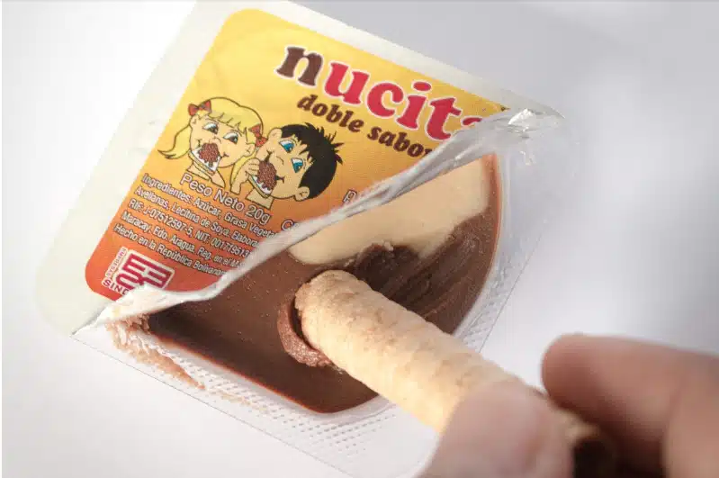 Uno de los primeros envases de Nucita