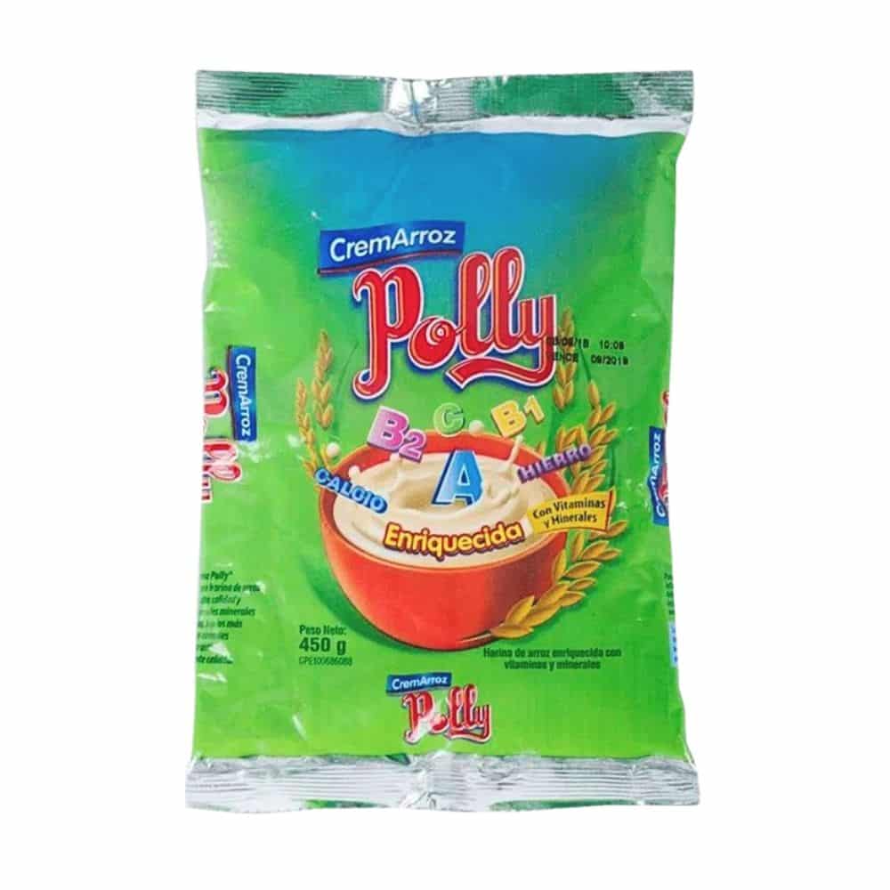 Crema de Arroz Polly 450 g para preparar coladas y papillas nutritivas