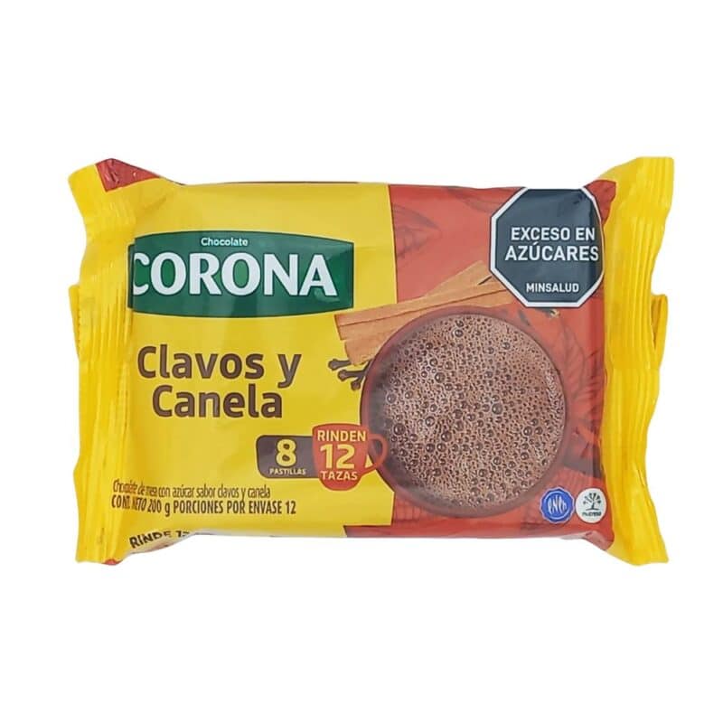 Chocolate Corona Clavo y Canela 450 gr