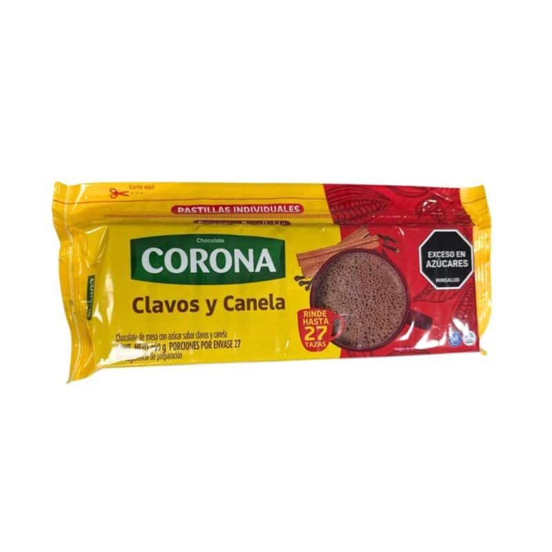 Chocolate Corona Clavo y Canela 450 gr