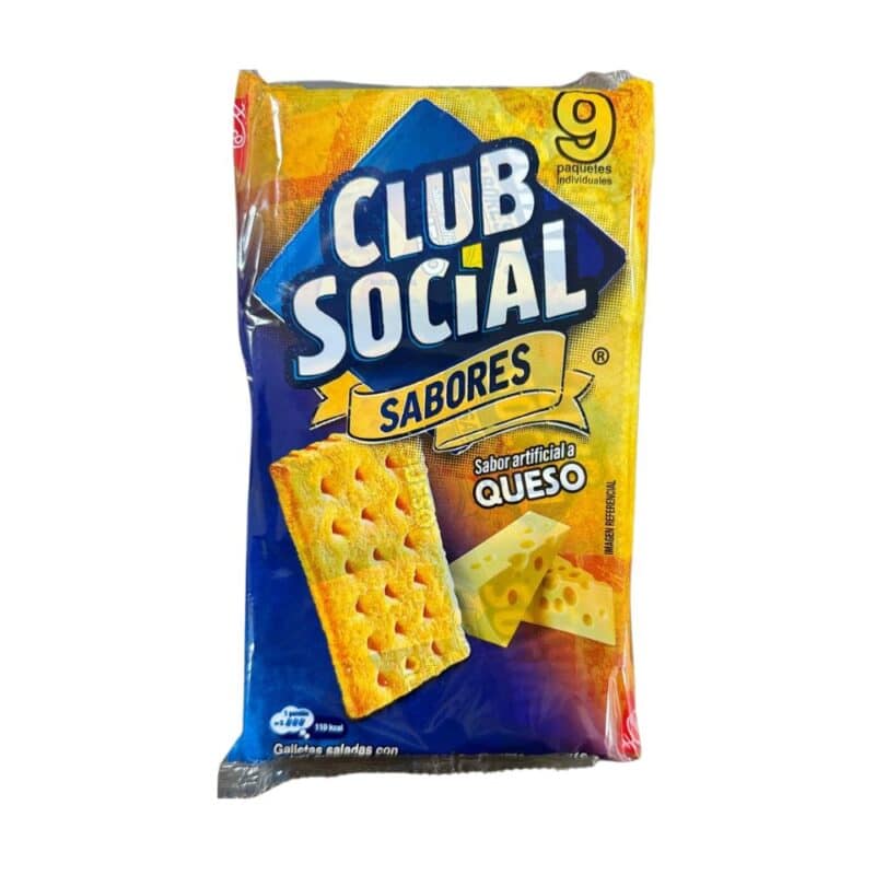 Galleta Club social de Queso paquete 9 und