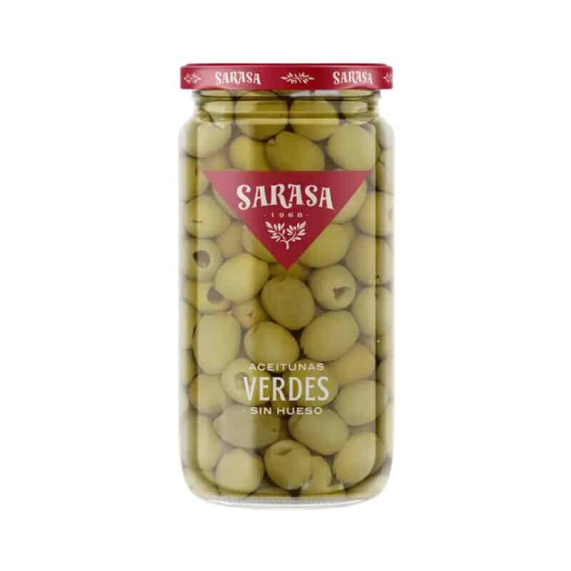 Aceitunas Verdes Sin Hueso Sarasa 350 gr
