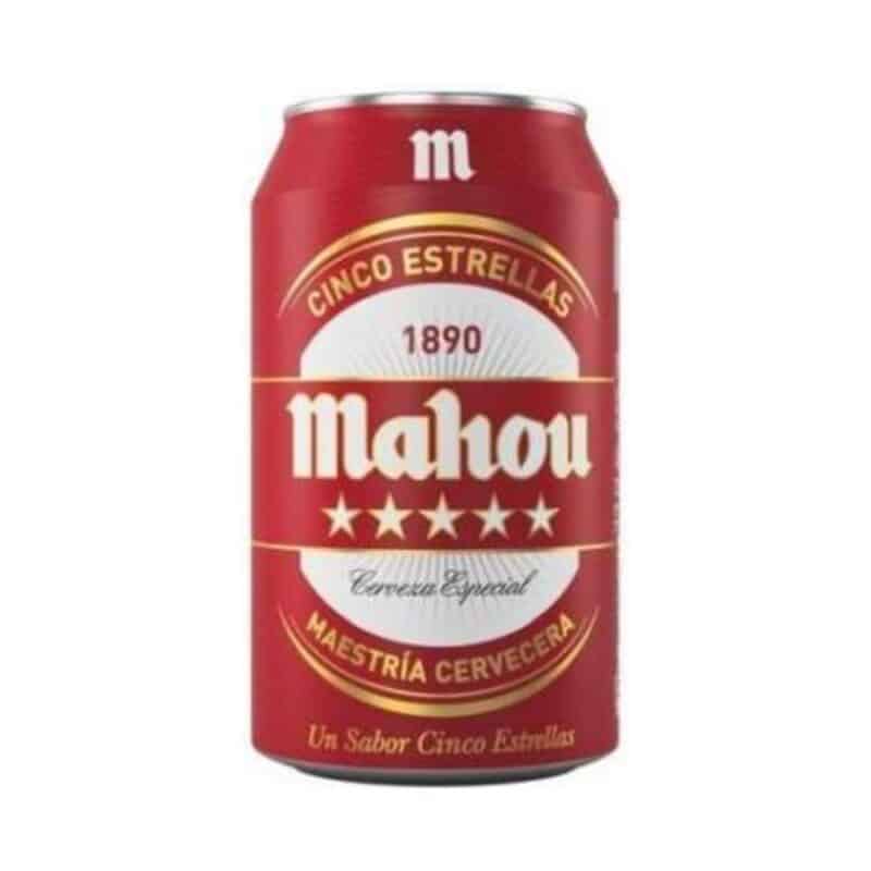 Cerveza Mahou lata 330 Roja