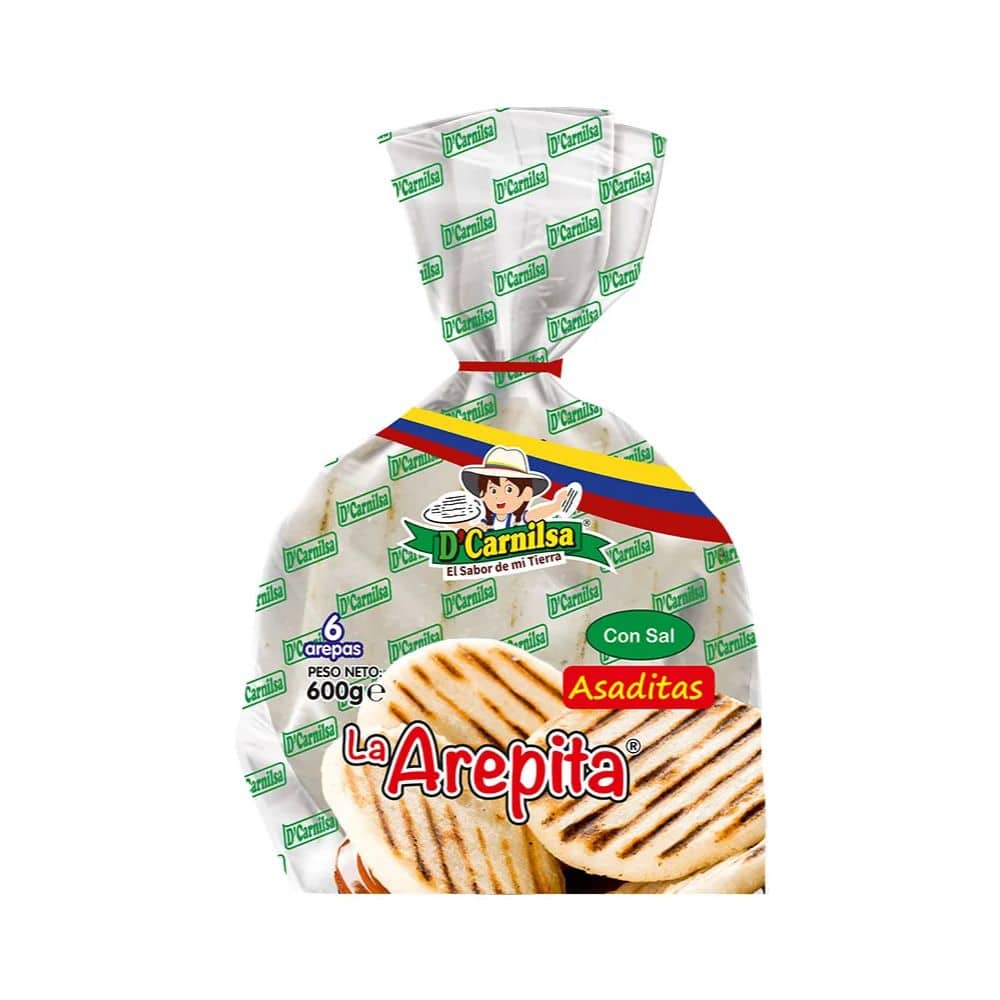 Arepa de Maiz Blanco con Sal 800 gr D Carnilsa