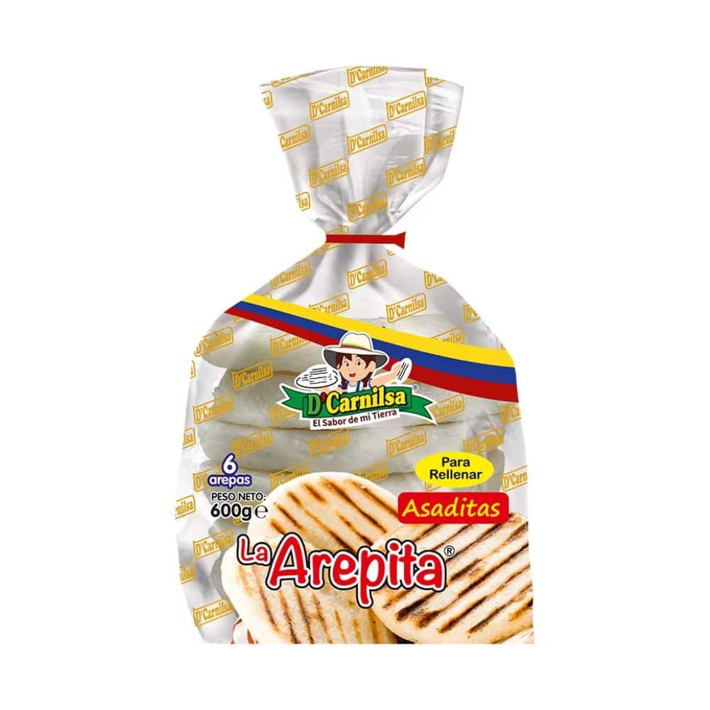 Arepa Para Rellenar D Carnilsa 06 Unidades 600 Grs