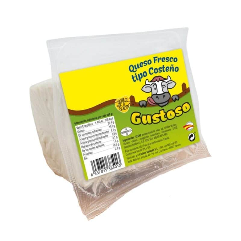 Queso fresco tipo costeño Gustoso 300gr