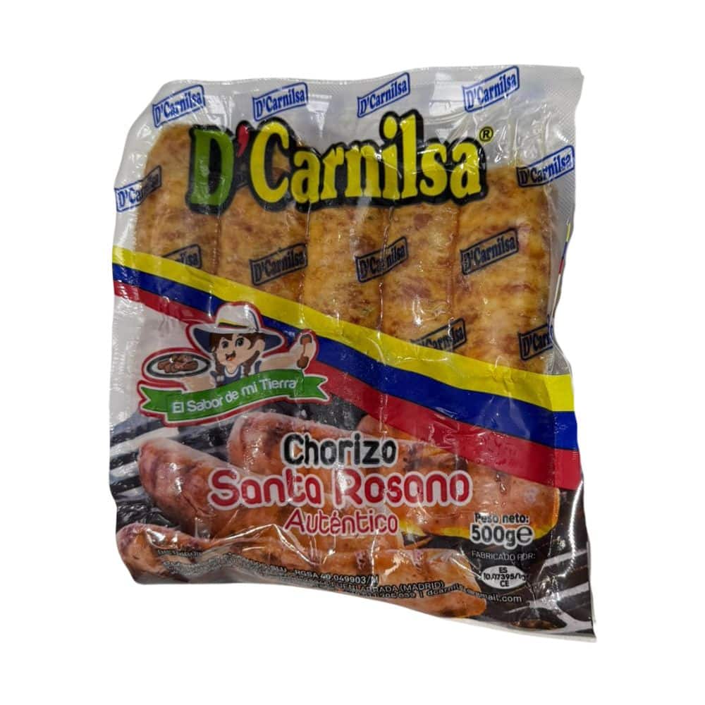 Chorizo Santa Rosano D Carnilsa 10 Unidades Pequeñas 500 Grs