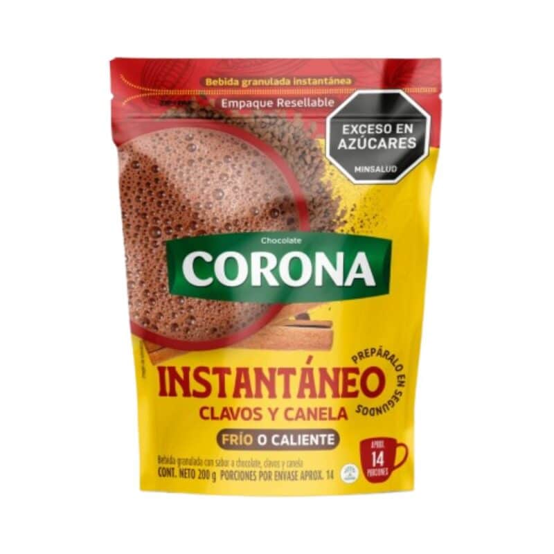 Chocolate Corona Instantaneo Clavo y Corona 200gr